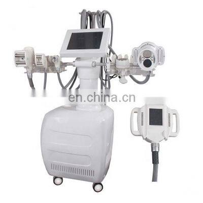 Popular V10 7 in 1 40k cavitation skin tightening vacuum roller massage rf body shaping machine