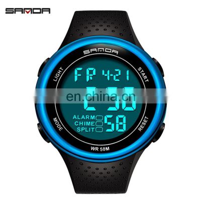 SANDA 375 Wristwatch Online Fashion Resin Sports Digital Watch Waterproof 24 Hours Sport Watches For Men