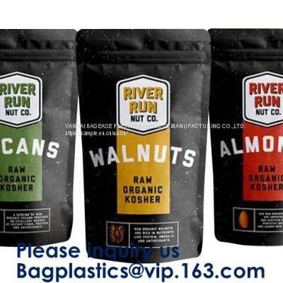 Smell Proof Mylar Zip Lock Stand Up Pouches Aluminum Foil Metallic Gold Logo Custom Printed Herbal Dried Bags photo-4