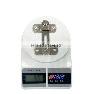 90 Degree Stainless Steel Security Keyless Hotel Black Sliding Door Handle Lock Gate Latch System Hardware photo-5