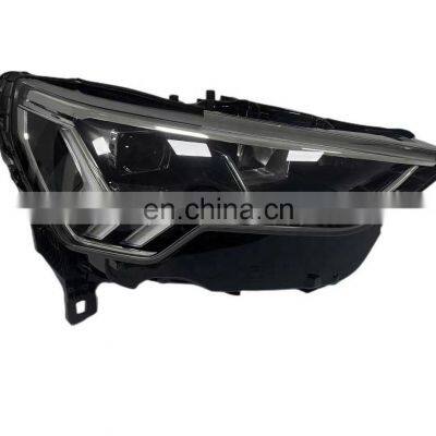 Hot sale aftermarket full led high Configuration headlamp headlight for audi Q3 head lamp head light 2019-2022