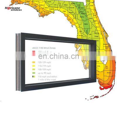 Florida Approved Large View Hurricane Impact Windows For Bathroom