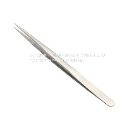 Stainless Steel Precision Sandblasting Tweezers Extremely Fine Pointed Straight Elbow IC Chip Electronic Super Hard Tweezers Clamp SS-11 Tweezers photo-5