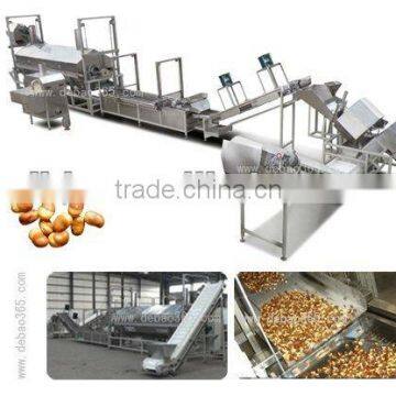 industrial gas deep frying equipment ground nuts boiling/frying machine