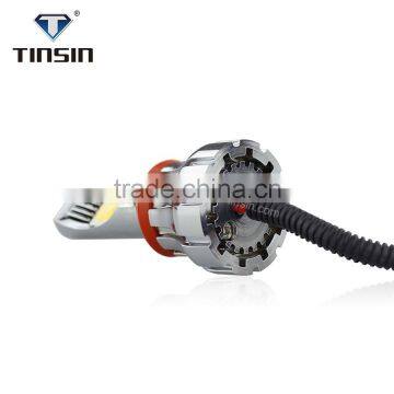 Tinsin professional plug&play 3000k 6000k all in one h8 led fog light bulb with concluding aluminum