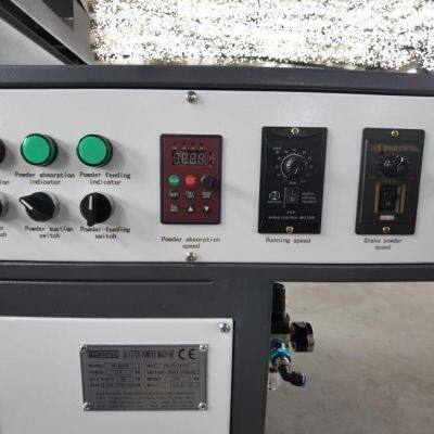 Automatic Glitter Powder Spill Machine for Calendar Greeting Card With Recycling photo-3