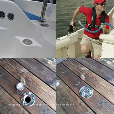 ISURE MARINE Deck Filler Marine Boat Yacht 316 Stainless Steel Deck Fill Fuel 1-1/2'' 38mm photo-5