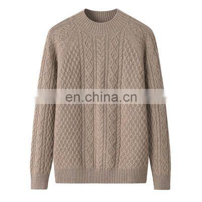 Wholesale High-End 100% Cashmere Pullovers Ladies' Pure Knit Erdos Sweater with Crew Neck Solid Style for Winter Casual Wear