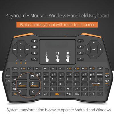 Desk Portable Air Mouse 7 Color Backlit Keyboard Wireless Typewrite Mini 1600dpi Key Board Flying Mouse RGB Gaming Keyboards photo-5