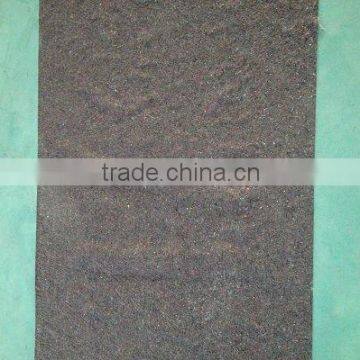PE film backed carpets