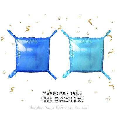 Colorful Square Foil Balloon Backdrops - Double-Sided for Malls & Parties, Background Wall Decor photo-2