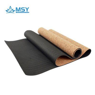 Non-Slip Waterproof Cork Eco-Friendly PVC NBR PU Suede TPE Custom Print Natural Rubber Yoga Mat for Gymnastics Fitness