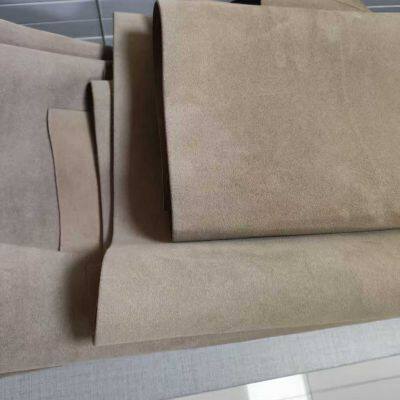 Soft Flocking Synthetic Leather Suede PU for Shoe and Furniture Application