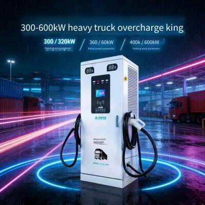 280kw Charging Pile for Heavy Trucks, Nine-hole dc Fast Charger for New Energy Vehicles, Suitable for Both Home and Commercial Use, Universal for Sedans, With Soc System, 5-meter Charging Gun Cable, Support Scanning qr Code, Swiping Card, Password and Vin photo-2