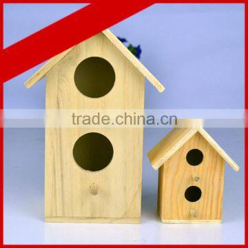 China supplier crafts hang Christmas wooden bird house wholesale modern design wooden bird house high quality