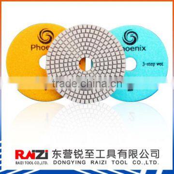 Premium 3 step wet polishing pad (White Resin)