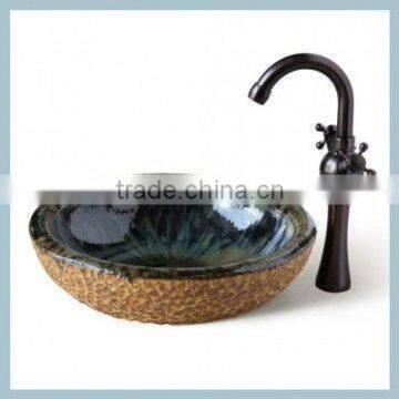 Men Bathroom Fancy hand painted ceramic vanity bathroom sinks