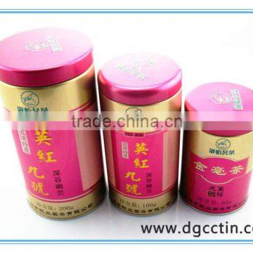 Made in China round tin set tea box tea tin box/tea box/tea canisters wholesaletin tea