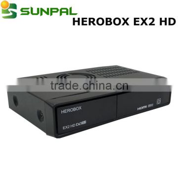 hd mini set top box receiver Herobox EX2 Tuner DVB-S2/S BCM7362 751MHZ Dual-core fast speed than SOLO PRO V2 wholesale in stock