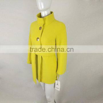 Wool Overcoat Autumn Winter Women Medium Long Wool O Neck Long Sleeve Wool Coat Plus Size photo-5