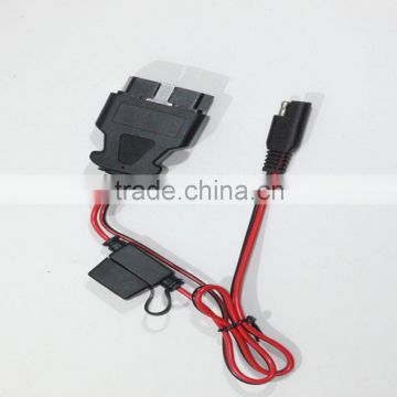 New Wire Assembly OBD II with to SAE plug With Molding Fuse Holder and install 10A fuse Wire Assembly