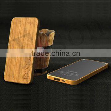 Environment friendly usb portable power bank/wooden power banks/rechargerable lithium ion