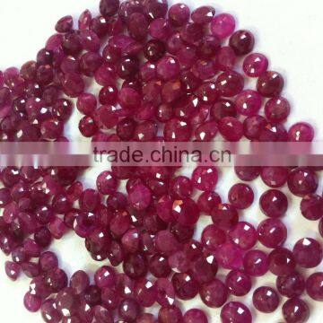Natural Ruby Precious Gemstones Round Shape