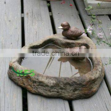 Bronze animal sculpture of small duck