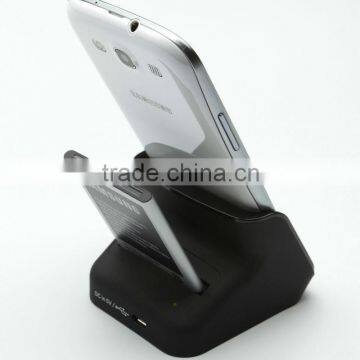 The Hottest Sell Desktop Charger Dual Dock for Galaxy S3 i9300 with USB Cable and AC Adaptor