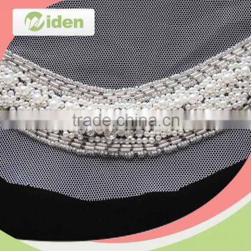 Free Sample Available Gray Color Mesh Lace Fabric Beaded Lace Supplier's Choice