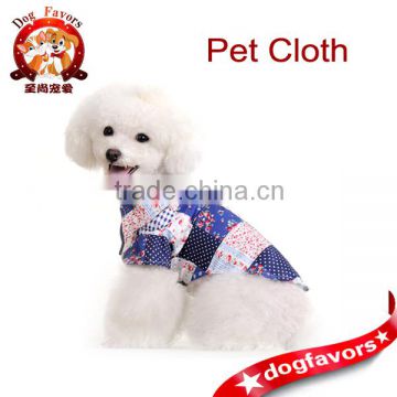 Wholesale cute design blue shirt/pet cloth for dog/pet party cloth