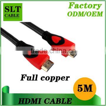 SLT 5m High speed hdmi cable 1.4v support 4K*2K 3D with Ethernet