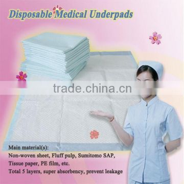 Medical Under pads, disposable nursing pads, adult under pad