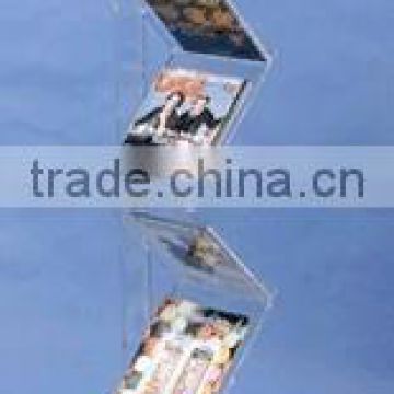 A4 Folding Brochure Literature Exhibition Floor Display Stand Floor Magazine Rack 5 Pocket