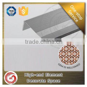 Floor corner anodized aluminum stair nosing
