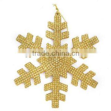 Hot Sale plastic christmas plastic glitter snowflake