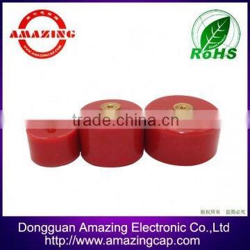 High Voltage Class 1 Ceramic Capacitor 20kV 500pF, Doorknob, Screw Terminal Mounting