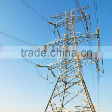 230kv Double Circuit Light Angle Suspension Transmission Steel Tower