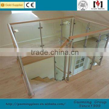 Alibaba golden supplier for 11 years popular design glass stair balustrade with high quality GM-C279