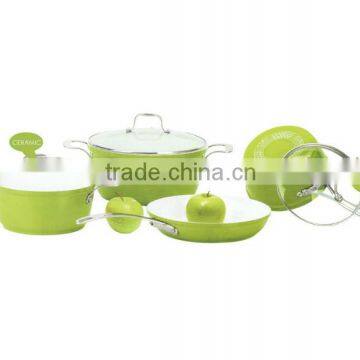 7PCS Aluminium Hard Anodized Non Stick Coating Cookware Set C1120