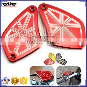 BJ-OC-023C High Precision CNC Aluminum Front Fluid Clutch Brake Reservoir Cap Cover For DUCATI Diavel