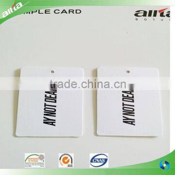 Hang tag, hanging tag, garment tags