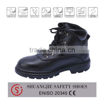 Wearable Rubber outsole safety shoes made in China middle cut series safety boots for work 9045