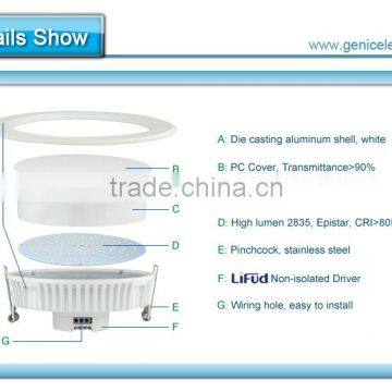 New High Quality 6000k Non-Dimmable Aluminum LED Ceiling Panel Down Light Energy Saving Ultra Thin and Bright photo-4