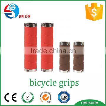 2016 Good quality colorful eva foam bicycle handle grip with cork