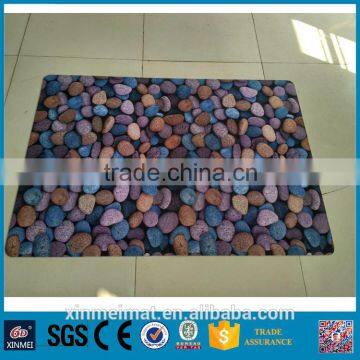 Printed Pebbles Combination Mat / Carpet Design Waterproof Antiskid Strip Kitchen Three-piece Suit