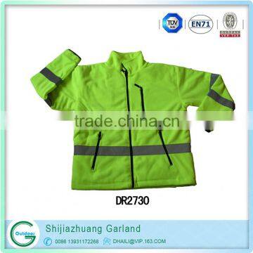 18 fluorescence polar fleece jackets with reflective band