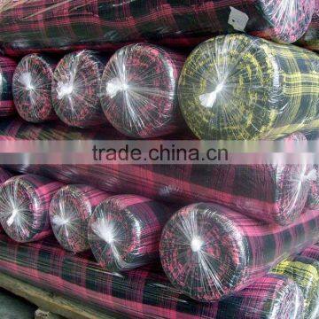 plaid flannel fabric for flannel shirt cotton flannel