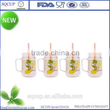 20oz 24oz Wholesale Bpa Free Personalized Double Wall Plastic Mason Jar,Custom Mason Jar Wholesale photo-2