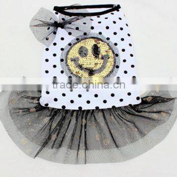 Puppy Pet Clothes Summer Dog Cute Smiling Face Round Dot Little Skirt XS-XL 16693 photo-2
